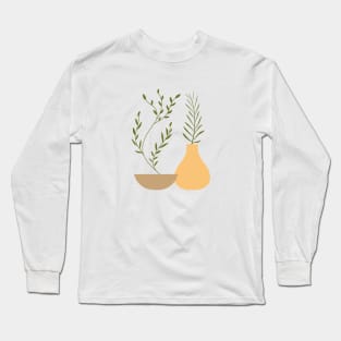 Boho minimalist Plants Long Sleeve T-Shirt